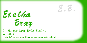 etelka braz business card